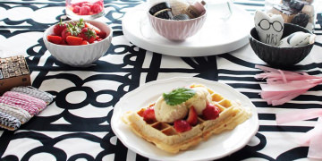Bastelnachmittag für die Hochzeit mit Waffeln & selbstgemachtem Vanilleeis