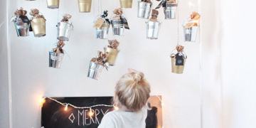 DIY Adventskalender aus Blecheimern