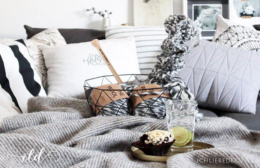 DIY Strickdecke – meine ersten Strickversuche