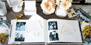 DIY Gästebuch im Vintage-Stil