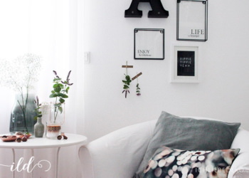 Dezente Herbstdeko Ideen in der Kuschelecke