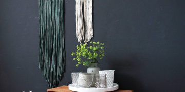 Wanddekoration mit DIY Makramee im Ethno-Look
