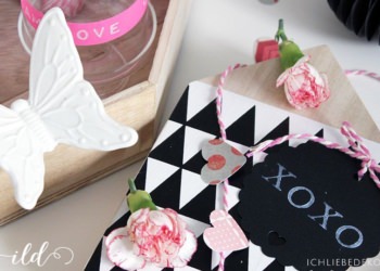 schnelle Tischdeko zum Valentinstag