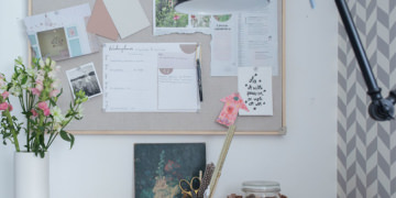 DIY Pinnwand aus Leinen & Wochenplan Free-Printable