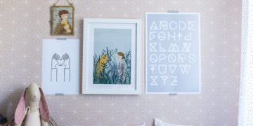 Kinderzimmer Deko mit Wandbildern
