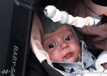Sicher unterwegs im Auto mit neuen Kindersitzen & DIY Babyschalenkette
