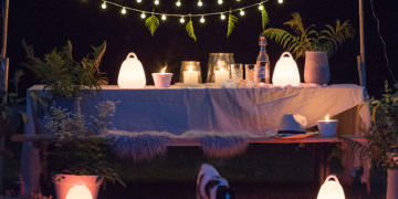 Garten dekorieren mit LED Lampen