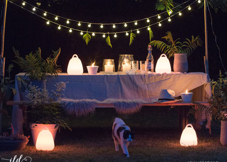 Garten dekorieren mit LED Lampen